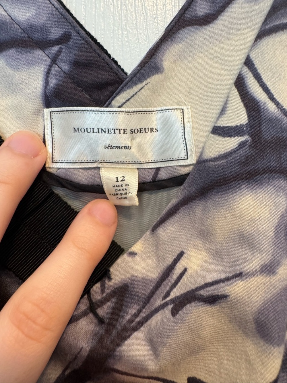 Anthropologie Indigo Garden Blue Purple Dress 12 - Picture 3 of 4